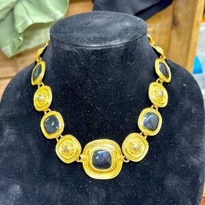 Vintage Etruscan Statement Necklace